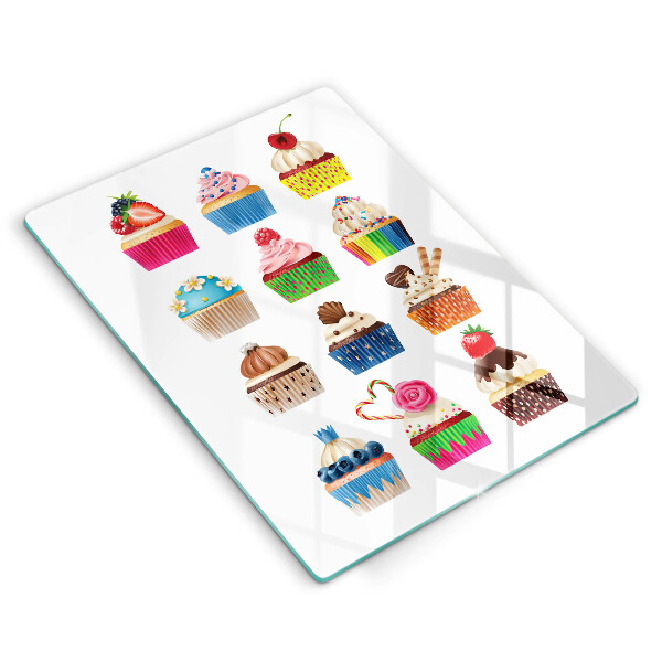 Tábua para cozinha Ilustração de cupcake