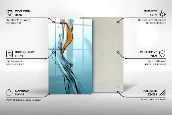 Tábua para corte Um fluxo de água