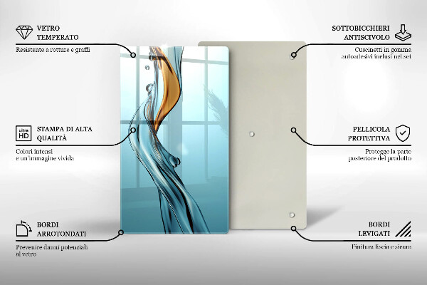 Tábua para corte Um fluxo de água