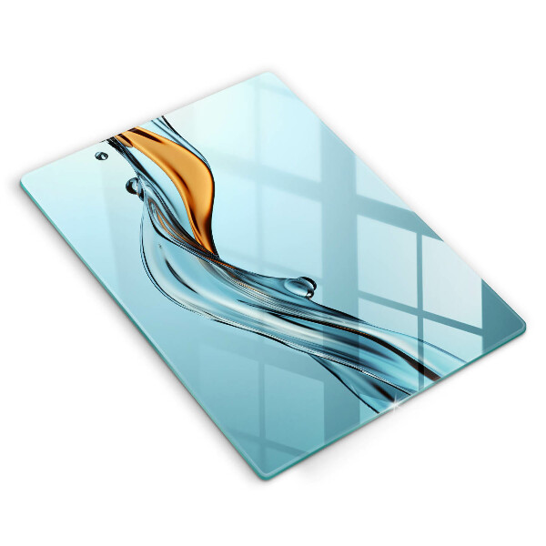 Tábua para corte Um fluxo de água