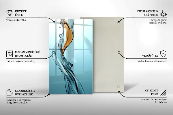 Tábua para corte Um fluxo de água