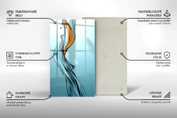 Tábua para corte Um fluxo de água