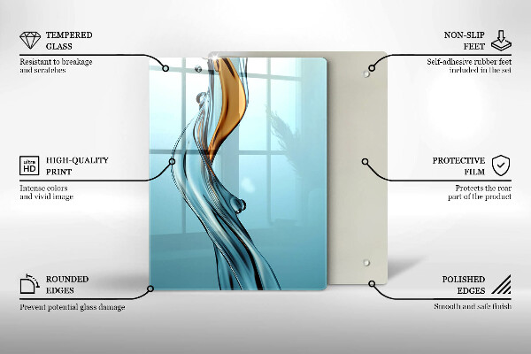 Tábua para corte Um fluxo de água