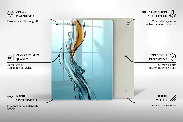 Tábua para corte Um fluxo de água