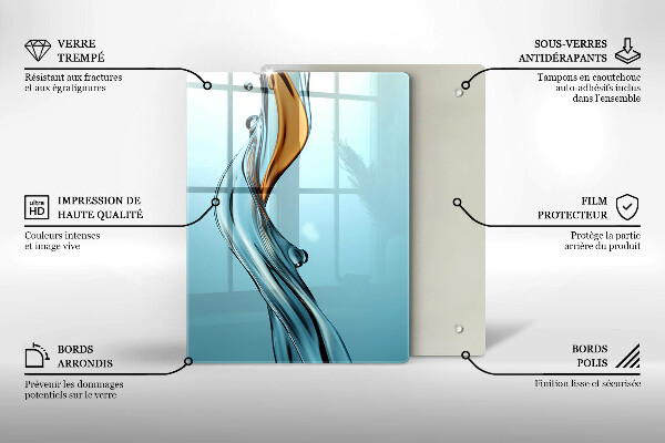 Tábua para corte Um fluxo de água