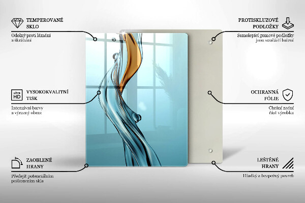 Tábua para corte Um fluxo de água