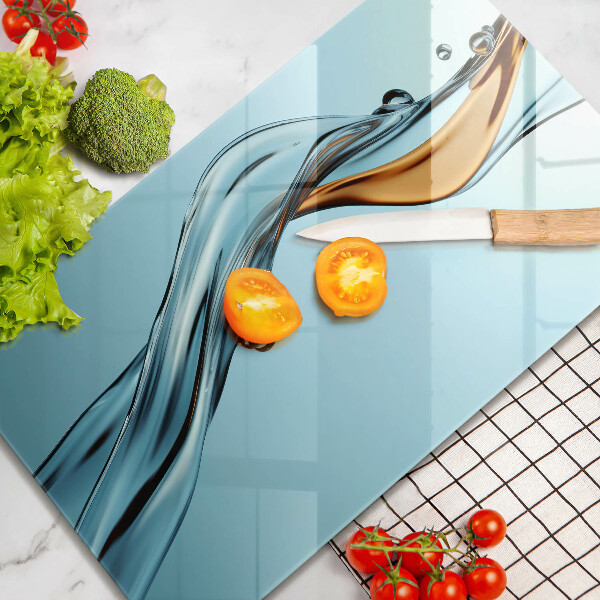 Tábua para corte Um fluxo de água