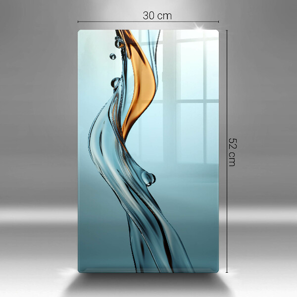 Tábua para corte Um fluxo de água