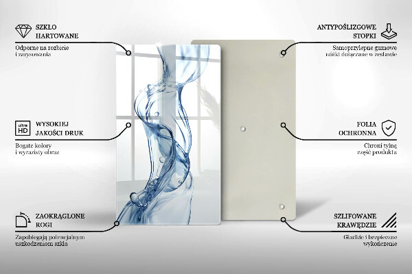 Tábua de vidro Água limpa