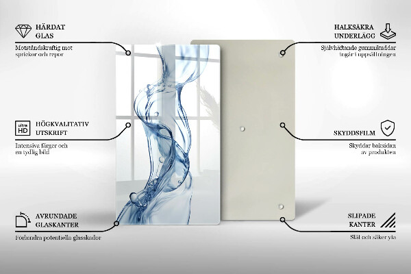 Tábua de vidro Água limpa