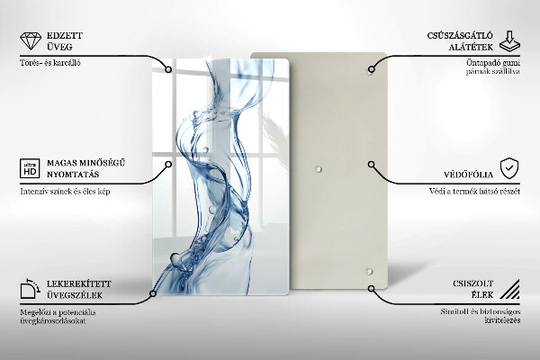 Tábua de vidro Água limpa