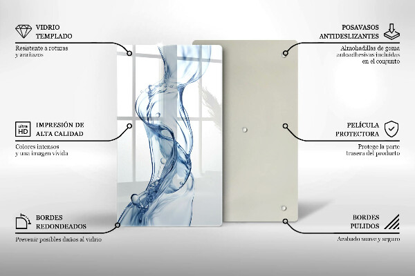 Tábua de vidro Água limpa