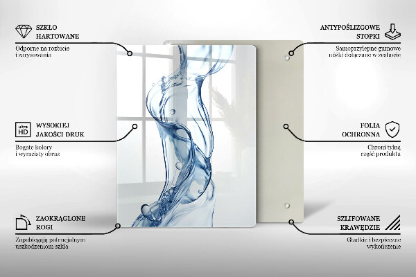 Tábua de vidro Água limpa