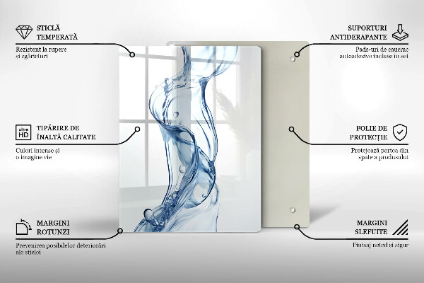 Tábua de vidro Água limpa