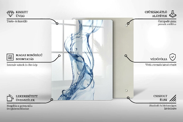 Tábua de vidro Água limpa