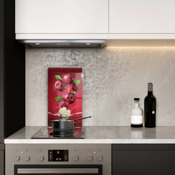 Tábua de cortar alimentos Maçãs suculentas na água