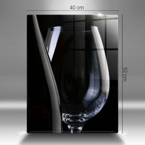 Tábua de cortar de vidro Vidro e garrafa