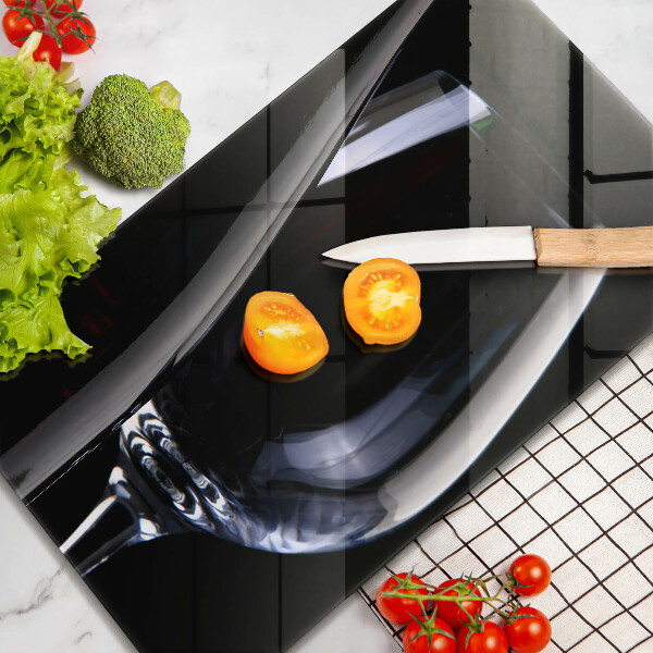 Tábua de cortar de vidro Vidro e garrafa