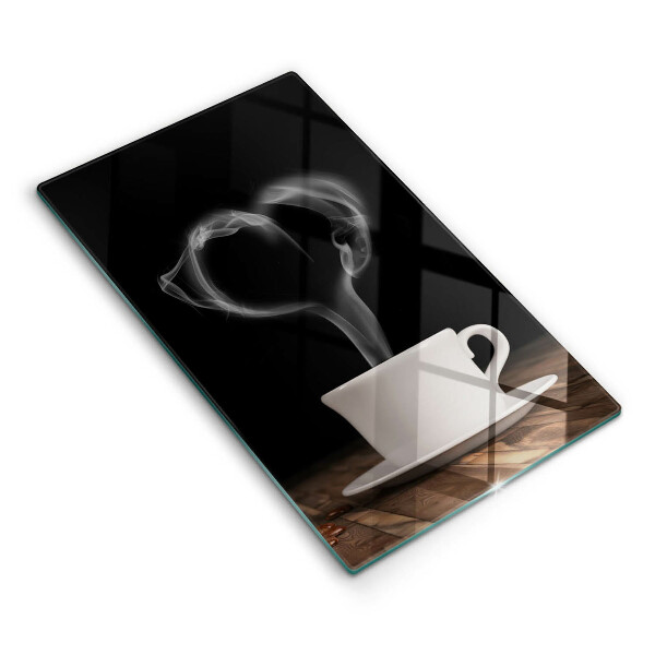 Tábua para cozinha Coração de xícara de café