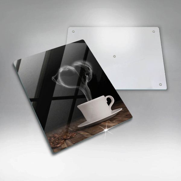 Tábua para cozinha Coração de xícara de café