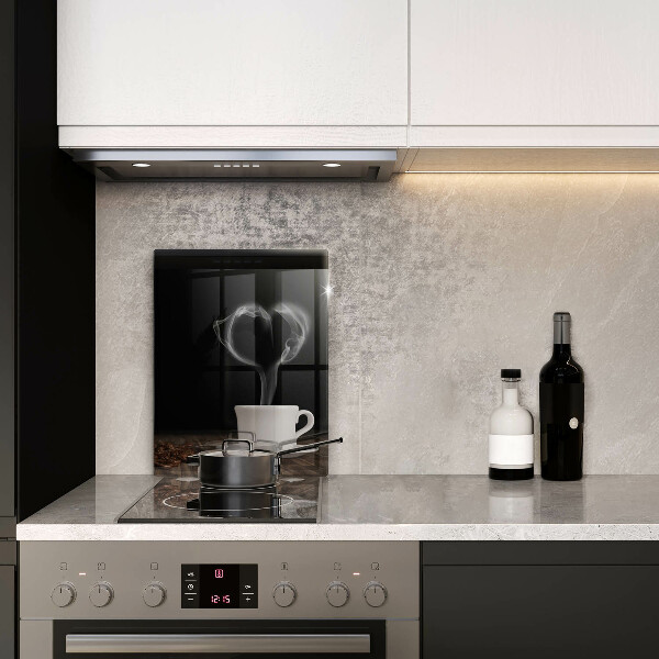 Tábua para cozinha Coração de xícara de café