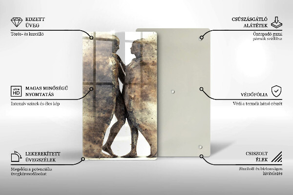 Tábua de cortar alimentos Corpos de pessoas apaixonadas