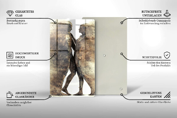Tábua de cortar alimentos Corpos de pessoas apaixonadas