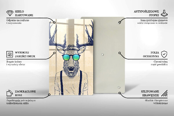 Tábua de corte Ilustração do Homem-Veado