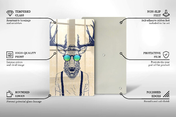 Tábua de corte Ilustração do Homem-Veado