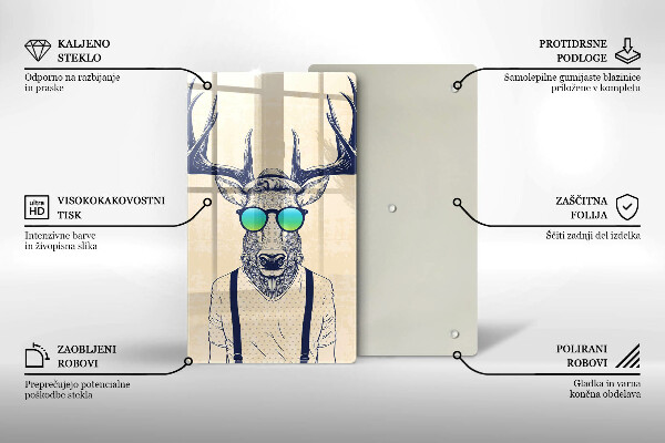 Tábua de corte Ilustração do Homem-Veado