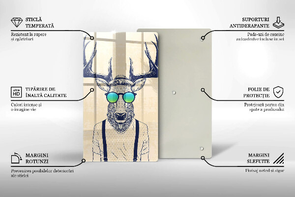 Tábua de corte Ilustração do Homem-Veado