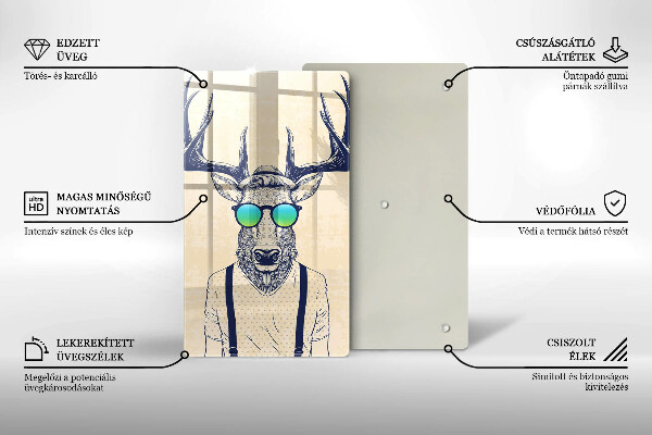 Tábua de corte Ilustração do Homem-Veado