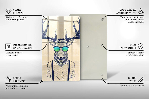 Tábua de corte Ilustração do Homem-Veado