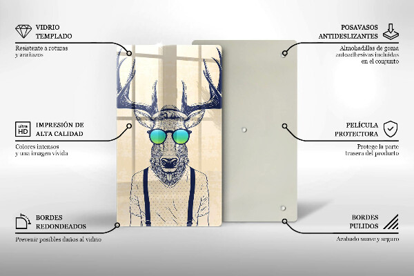 Tábua de corte Ilustração do Homem-Veado