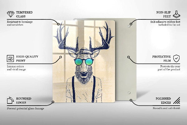 Tábua de corte Ilustração do Homem-Veado