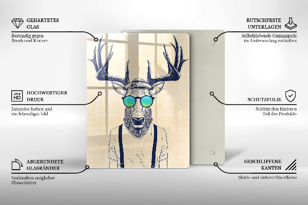 Tábua de corte Ilustração do Homem-Veado