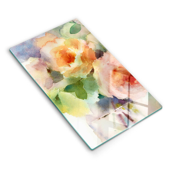 Tábua para corte Flores pintadas