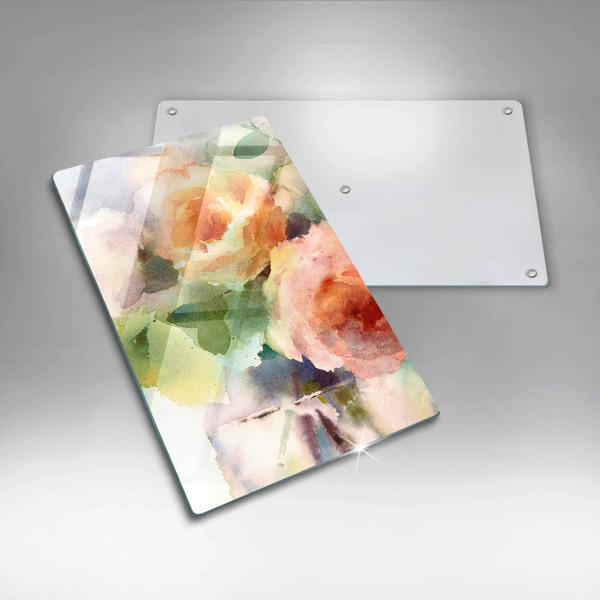 Tábua para corte Flores pintadas