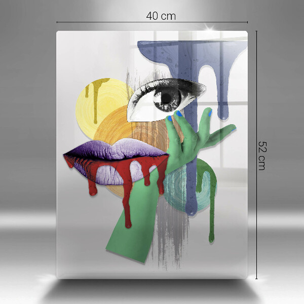 Tábua para corte Arte de colagem abstrata