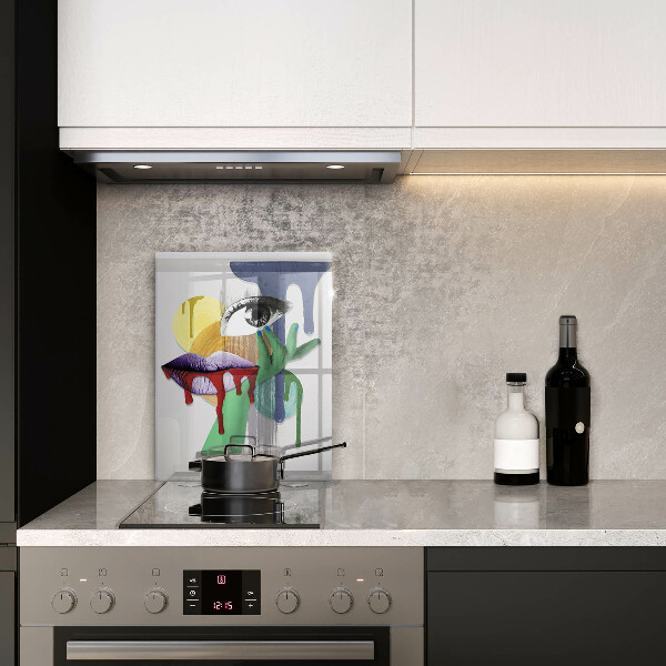 Tábua para corte Arte de colagem abstrata