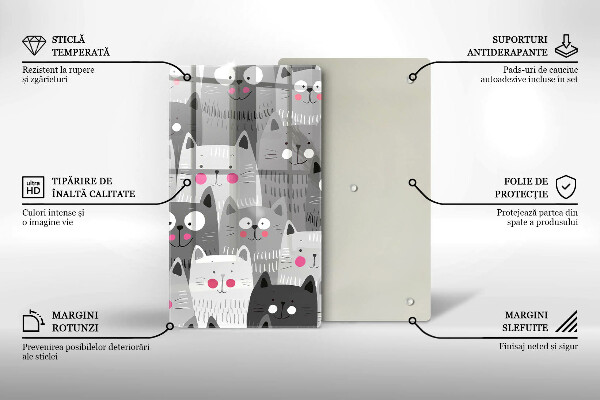 Tábua de cortar Ilustração de gato