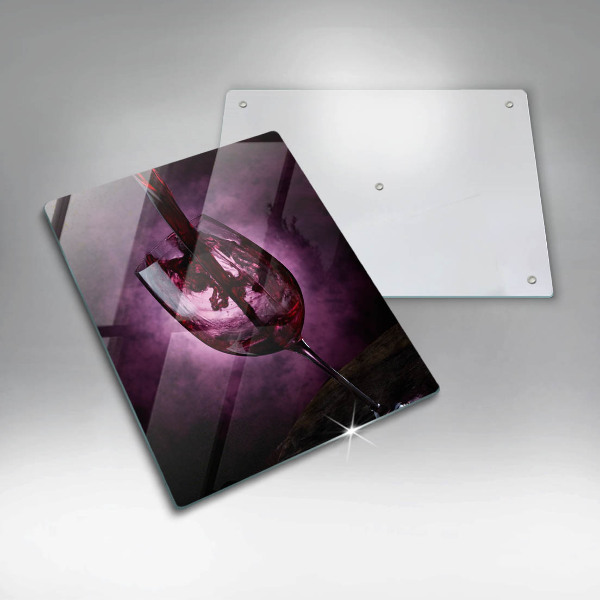 Tábua para cozinha Um copo de vinho