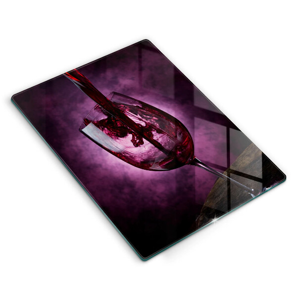 Tábua para cozinha Um copo de vinho