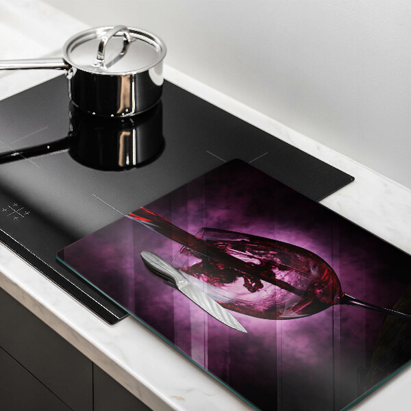 Tábua para cozinha Um copo de vinho