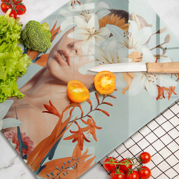 Tábua para corte Mulher em Flores