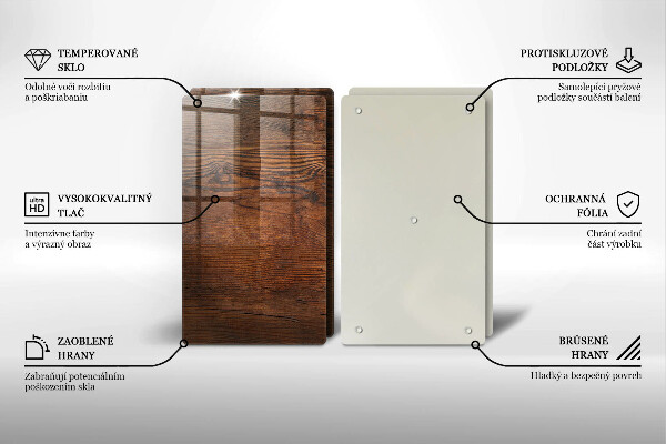 Tábua de corte Placa de madeira escura