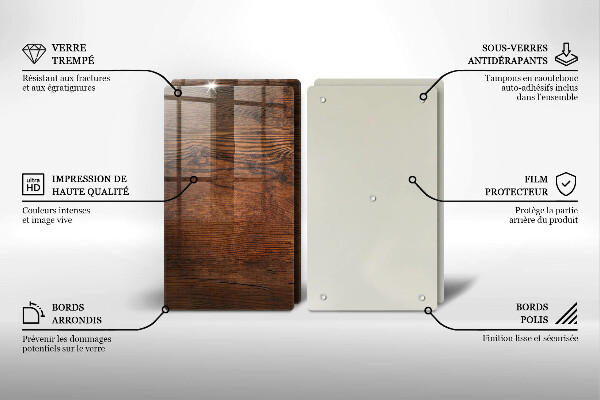 Tábua de corte Placa de madeira escura