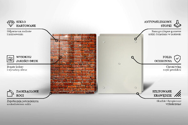 Tábua de cortar alimentos Parede de tijolos