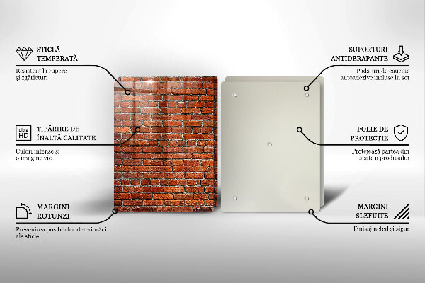 Tábua de cortar alimentos Parede de tijolos
