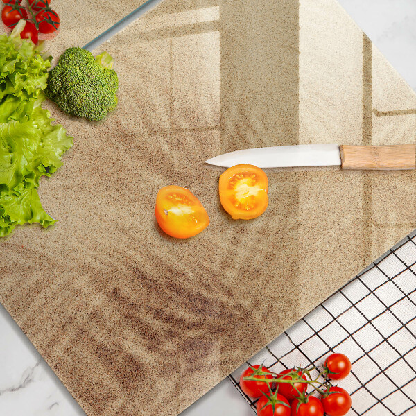 Tábua para corte Férias na areia da praia